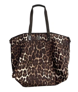 Coach Leopard Getaway Tote Bag Packable Travel Weekender Tote and Pouch Brown - Picture 1 of 7