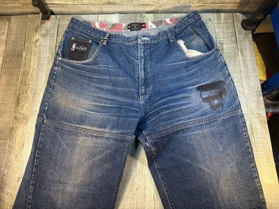 Jeans vintage UNK NBA 42x30 parche de los Chicago Bulls holgado hip hop denim Y2K Foto 1 de 4