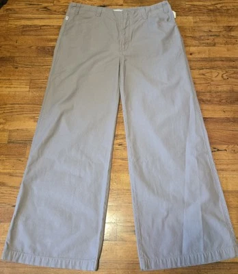 Citizens of Humanity Paloma Khaki Taupe Wide Leg High Rise Utility Pants 33 - Image 1 of 4