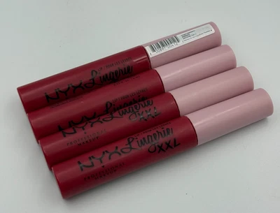 (4 PACK) NYX Professional Makeup Lip Lingerie XXL Matte Liquid Lipstick STAMINA - Image 1 of 4