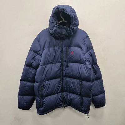 Ralph Lauren Polo Water Repellent Navy Padded Puffer Down Jacket Coat Size XL - Image 1 of 4