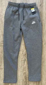 Nike Men's Small Sportswear NSW Club Fleece Sweat Pants Open Hem Gray BV2707-071 - Picture 1 of 7
