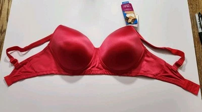 Sujetador Playtex Secrets 38D, Suavizador Lateral Libre de Alambres ROJO #4738~ Nuevo Con Etiquetas Foto 1 de 4