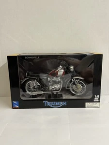 Triumph Bonneville Motorcycle Diecast New Ray Great Escape Paint Scheme 1/6 - Picture 1 of 6