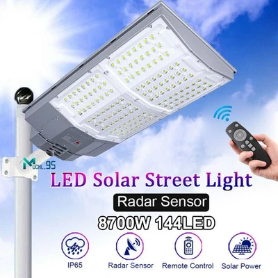 99000000LM 8700W De Luz LED Lámpara Solar Para Patio Exterior Jardín Luces Calle Foto 1 de 4