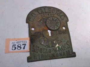 G O Talbot Brass Safe Plaque - Picture 1 of 3