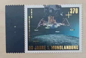 3479 Jubiläum 50 Jahre 1. Mondlandung, ** postfrisch mit Randstück - Bild 1 von 2