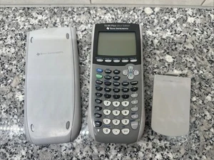 Texas Instruments TI-84 Plus Silver Edition Graphing Calculator w/ Cover Tested - Picture 1 of 2