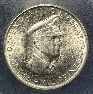 1947-S Philippines 50 Centavos MacArthur MS65 Scarce Doubled Die Obverse Silver - Picture 1 of 5