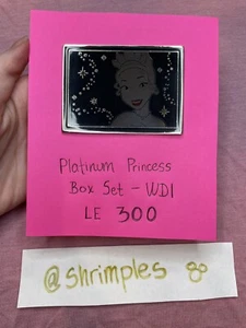 DISNEY MOG D23 Platinum Princess Pin TIANA LE 300 NEW HTF Frog Boxed Set WDI - Picture 1 of 5