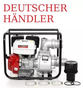 4 Takt Benzin Wasserpumpe , 1000 l/min ,6,5PS Gartenpumpe SET Motor Pumpe 3 Zoll - Bild 1 von 2