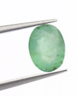 Light Green Color Small Size 100%Natural Loose Emerald Oval Cut Gemstone 0.64 Ct