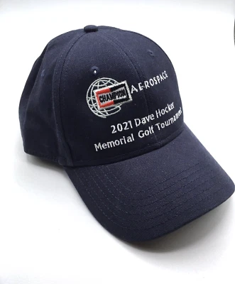 Campeón 2021 Dave Hocker Memorial Torneo de Golf Béisbol Camionero Sombrero Azul Marino Foto 1 de 4