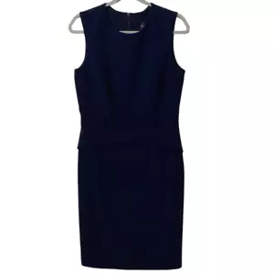 Frank Lyman Navy Blue Sheath Dress Size 10, Classic, Career - Picture 1 of 12