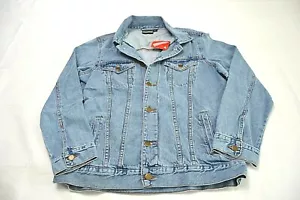 Chaqueta de Jean Monopoly Game para Hombre Denim Parche Trasera de Graffiti Azul Talla Grande Nueva con Etiquetas - Imagen 1 de 4
