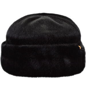 Barts Womens Cherrybush Faux Fur Cuffed Beanie Hat - Black - One Size