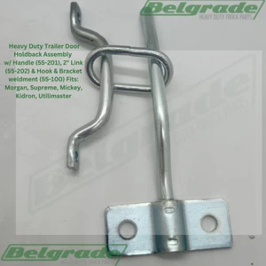 Heavy Duty Trailer Door Holdback Assembly w/ Handle, 2" Link & Hook & Bracket - Bild 1 von 5