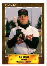 1990 CMC T.R. Lewis #869 Wausau Timbers