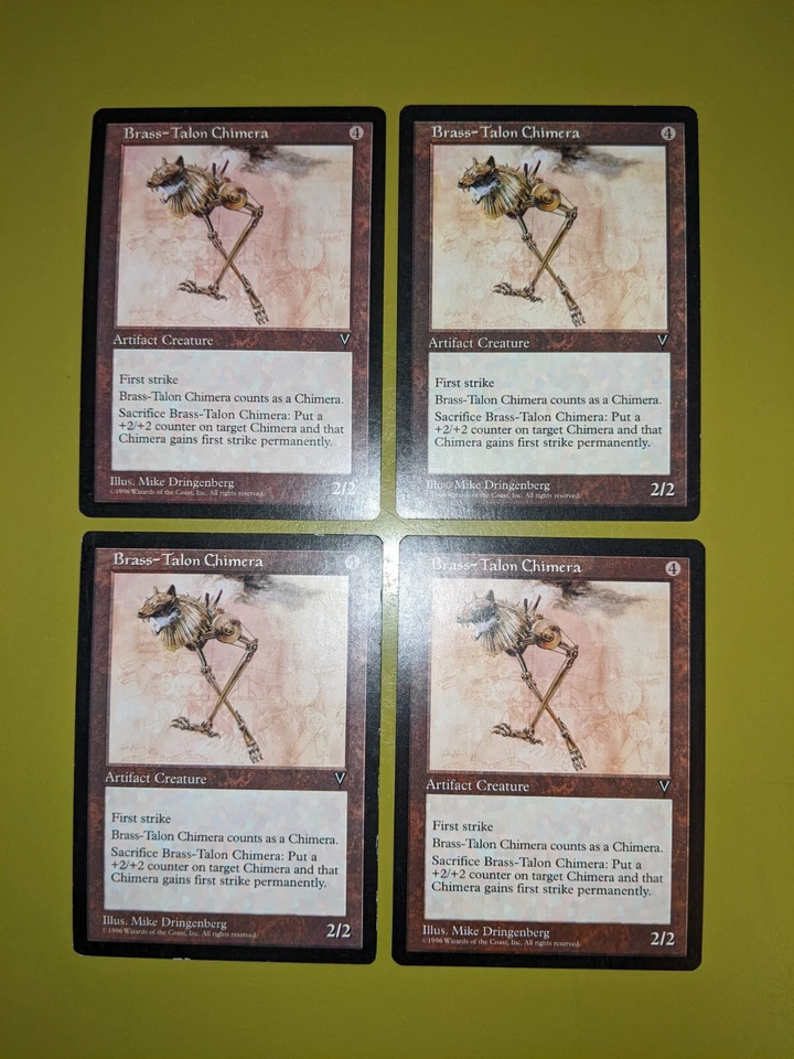 Brass-Talon Chimera x4 Visions 4x Playset Magic the Gathering MTG  - Image 1 of 1
