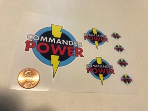 Custom Superhero Decals Commander Power Die Cut. Free Shipping! - Picture 1 of 6