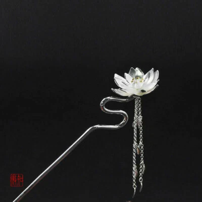 Original Design Chinese Ancient Style Sterling Silver Hairpin Tassel Hairstick - Image 1 of 4