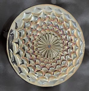 Carnival Glass Westmoreland Plate/Underplate, Scales, 6" - Picture 1 of 5