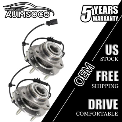 Par de conjuntos de cojinetes de rueda delantera y buje para 2005 2006 2007-2009 Saab 9-7x Foto 1 de 4