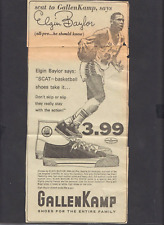 1965 Elgin Baylor Los Angeles Lakers SCAT Shoe Ad