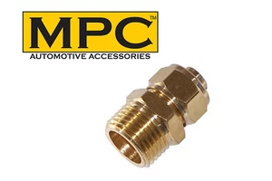 1/2" M NPT compression fitting for 1/2" O.D Nylon Air tube - Foto 1 di 1
