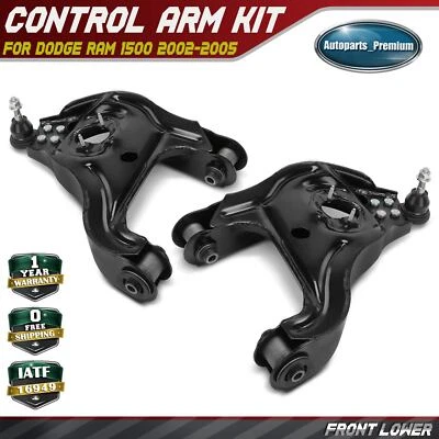 Conjunto de brazo de control lateral inferior delantero y rótula 2 piezas para Dodge Ram 1500 02-05 Foto 1 de 4