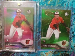 2021 Bowman Platinum /199, /99 Green Icy Ryan Mountcastle RC Mint X2 - Picture 1 of 4
