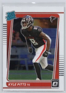 2021 Donruss Optic #211 Kyle Pitts Rated Rookie Atlanta Falcons RC - Foto 1 di 2