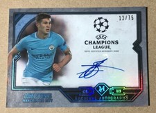 2016-2018 John Stones (4 card auto / patch lot) Manchester City soccer w/holders