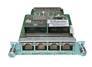 Cisco VWIC3-4MFT-T1/E1 4-Port T1/E1 Multiflex Trunk Voice WAN Karte 73-13423-01 - Photo 1/4