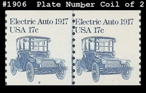 USA3 #1906 MNH PNC2 PL #2 Elektroauto - Bild 1 von 1