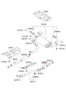 289502C570 Genuine CONVERTER ASSY-CATALYTIC For Kia Bongo 3 /DHL - Picture 1 of 1