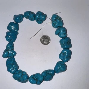 15 Assorted Turquoise Stones Nuggets for Craft & Jewelry Making Lot 1 - Picture 1 of 13