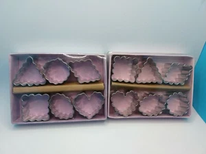 Vintage Wilton Mini Crinkle Cookie Cutter Set Shapes 2 Complete Sets 1999 - Picture 1 of 9