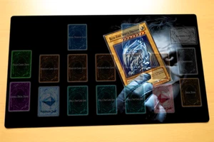 No.266# Yugioh TCG Custom Playmat Joker Blue Eyes White Dragon YGO Card Game Mat - Picture 1 of 3