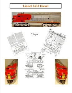 Lionel 2333 Repro Svc Handbuch (beste Qualität!) - Bild 1 von 1