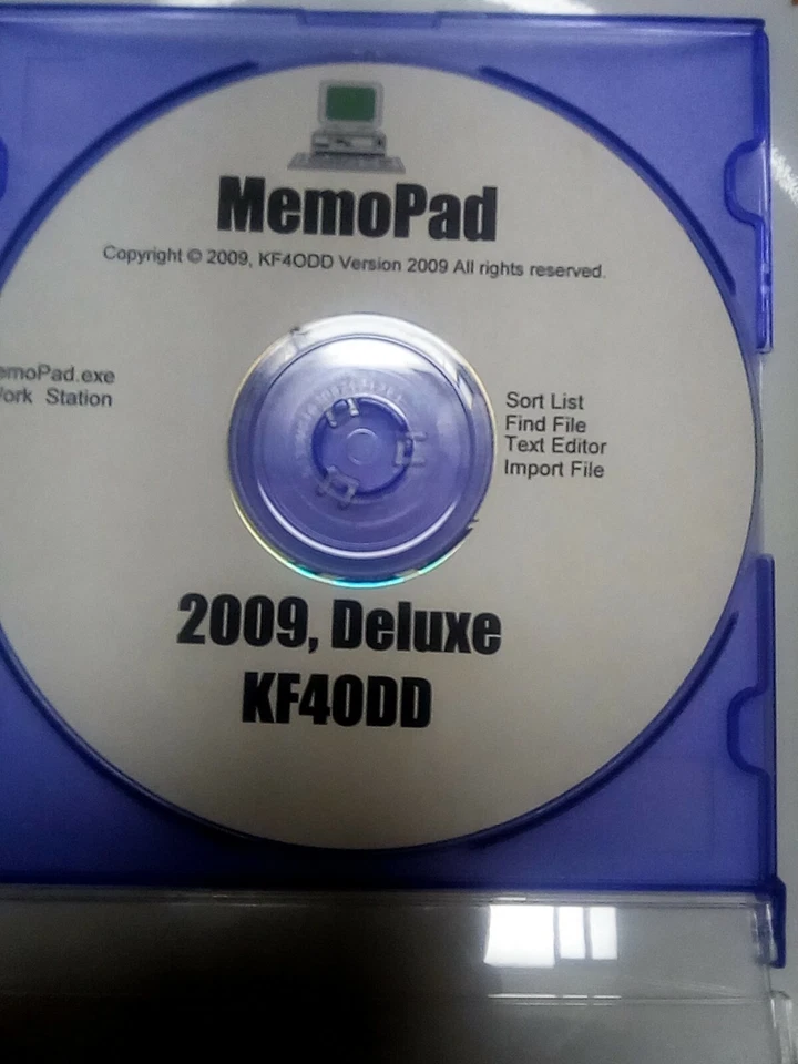 DOS MemoPad.exe (text editor) on Disk. for use with DOS, XP, (Rufus FreeDos USB) - Image 1 of 4
