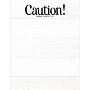 Caution! I Have No Filter Notepad - Picture 1 of 1