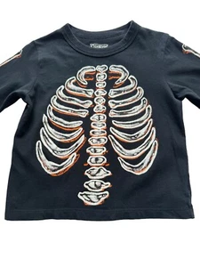 Camisa Osh Kosh Esqueleto Niño Pequeño Talla 2 Negra Cuello Redondo Pullover - Imagen 1 de 9