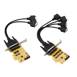 PCIE 2/4 Port Serial Expansion Card PCI-Express PCI-E to 2/4 DB9in RS232 Adapter - Picture 1 of 10