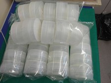 JOB LOT COSMETIC POTS ROUND 250MIL WITH LIDS 35 TOTAL