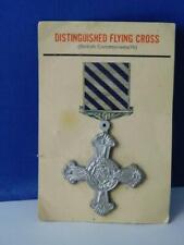 DISTINGUISHED FLYING CROSS MEDAL BRITISH COMMONWEALTH AWARD MINIATURE ON CARD