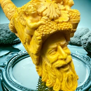 MeerschaumArt_BLOCK Meerschaum Tobacco Pipe_ Salim_海泡石烟斗大师系列 新土耳其 海泡石烟斗原石手工刻烟斗 - Picture 1 of 20