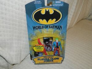 1999 Walmart World of BATMAN PLASMA GLOW JOKER Action Figure W/Funny Gun NEW