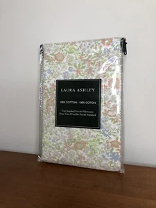 Nuovo set 2 federe standard floreali Laura Ashley Merrit arancione blu verde - Foto 1 di 3