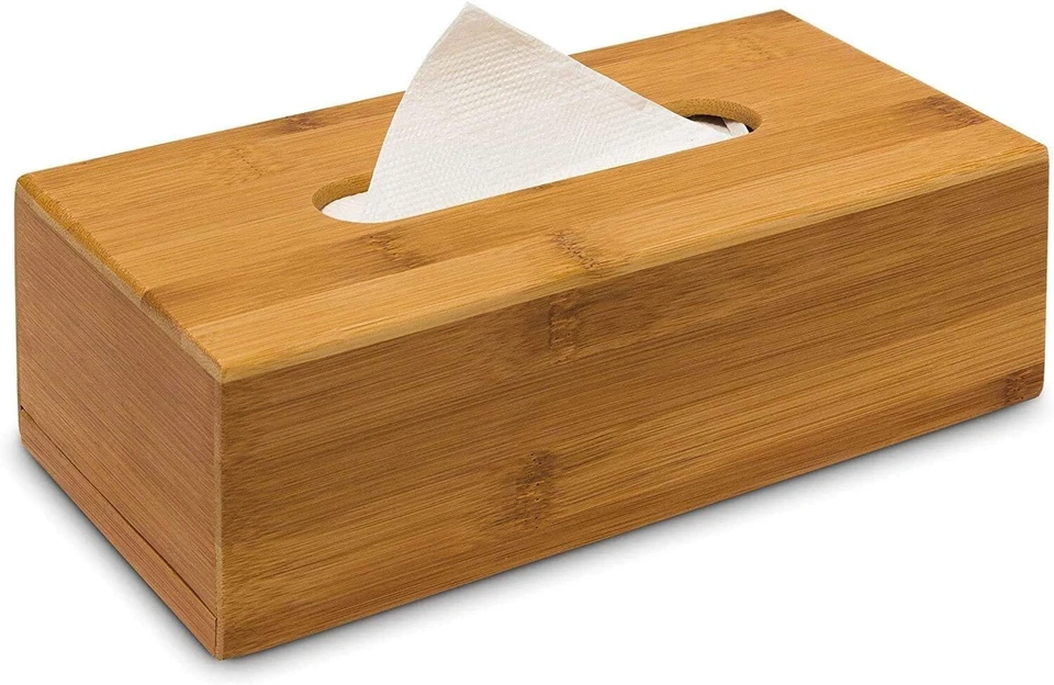 Scatola Porta Salviette, Elegante in Bambú, 24x12x8 Per Ristorazione - Immagine 1 di 3